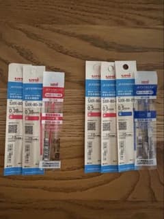 uni JETSTREAM替芯 0.38mm/0.5mm 7本セットのサムネイル