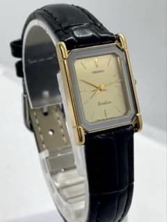 SEIKO EXCELINE 여성용 시계 렉탄 탱크 스퀘어