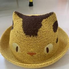 ねこばす　麦わら帽子　新品　52㎝のサムネイル