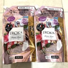 IROKA イロカ KAO 花王　柔軟剤 グラースローズ　詰替650ml×２のサムネイル