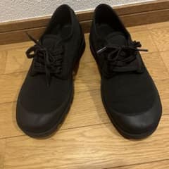 黒のキャンバスレースアップスニーカーのサムネイル