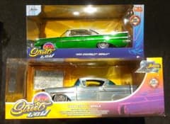 ジェイダトイズ58＆59シボレーインパラローライダー開封済み＆未開封ミニカー☆ ジェイダトイズ58＆59シボレーインパラローライダー開封済み＆未開封