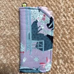 アレキサンダーヘンリー ギャストリーナイト柄 Dカン付き メガネケース
