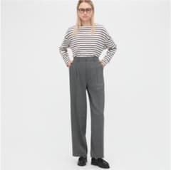タックワイドパンツ　丈長め75センチのサムネイル