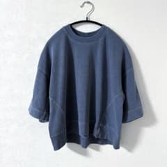devirock ピグメント加工コクーン7分袖Tシャツ　size 130のサムネイル