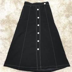 ☆お値下げ☆白ステッチ ロングスカートのサムネイル