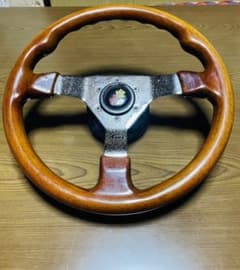 ステアリング　ハンドル　レトロ•希少•当時物のサムネイル