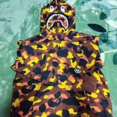 A BATHING APE シャークパーカー 2XL カモ柄 - メルカリ