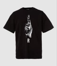 RAF SIMONS ハンドモチーフ プリントTシャツ ブラック 23ss - メルカリ