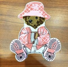 き*こ様 くま　ワッペン　ぴんく　ベア　bear PINKのサムネイル