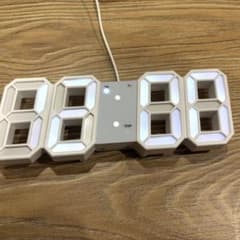 LED デジタル時計 ホワイトのサムネイル