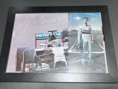 レア】元F1ドライバーニコ ロズベルグ直筆サイン入り写真&ドライバー