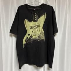 NIRVANA ギタープリント Tシャツ ブラックのサムネイル