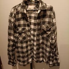 貴重balance wear design bal ネルシャツ長袖　プリントのサムネイル