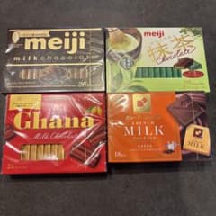 明治 ロッテ 森永 チョコレート 4種セット - メルカリ