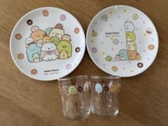 미스터 도넛 콜라보 스미코 구라시 멜라민 플레이트 & 츠요코 아이 글라스 세트