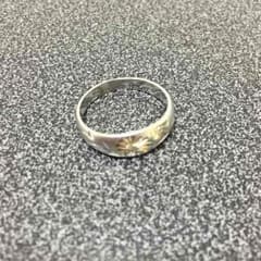 ☆純銀☆19号リング☆金婚のお祝いの品！☆めでたい！！のサムネイル