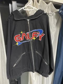 GALFY パーカー ブラック 犬 刺繍のサムネイル