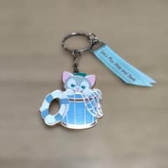 0 ジェラトーニ　Qpot コラボ　キーホルダー　ディズニーシー ジェラトーニ キーホルダー ダッフィー フレンズ ディズニーシー