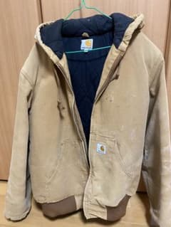 Carhartt フード付きジャンパー M ベージュ　アクティブジャケットのサムネイル