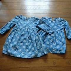 manon様専用『２点目半額』gap デニムワンピース 105cm(写真左)のサムネイル