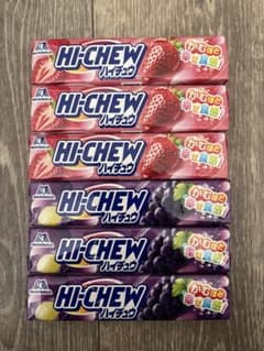 ハイチュウ 6本 まとめ売り グレープ ストロベリーお菓子まとめ売り