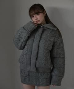 正規品 andmary Mary quilting knit jacket - メルカリ