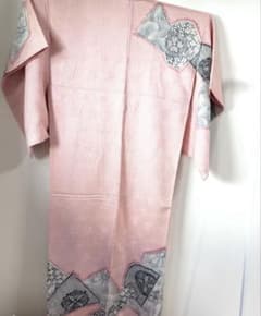 袷 小紋 綸子 ピンク 総鹿子絞り疋田絞一目絞 暈し染 正絹 逸品 トールサイズ 正絹 総絞り 付下げ 絵羽小紋 鹿の子絞り ピンク 裄67 - メルカリ