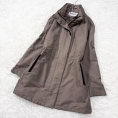 極美品✨【ジョルジュ・レッシュ】洗えるスタンドカラーコート グレージュ 36 S