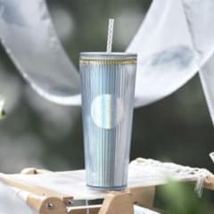 Starbucks 海外スタバ 中国限定 水色 キラキラ タンブラー - メルカリ
