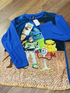 Toy Story long-sleeved pajama top only, size 130cm, brand new.