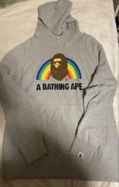 希少】90's 旧タグ A BATHING APEレインボー エイプ パーカー - メルカリ