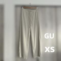 GU リブプルオンパンツ　丈短め　XS 裏地ありのサムネイル