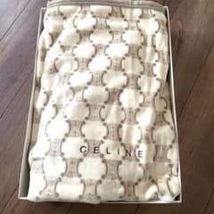 CELINE マカダム柄 毛布 新品 140x200cm 西川産業 CELINE 毛布 西川産業 シングル マカダム柄ブランケット 140x200