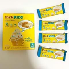 thinkKIDS プロテインバー(バニラカップケーキ味) 4本セットのサムネイル