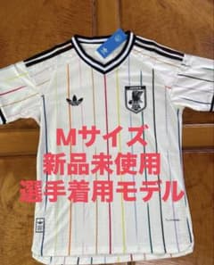 サッカー日本代表 アウェイユニフォーム 新品未使用Mサイズ　選手着用モデル　白のサムネイル