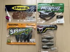 バス釣り用ワーム 4種セット deps GEECRACKのサムネイル
