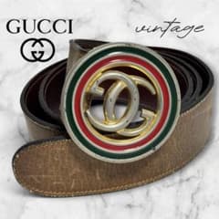 최고봉 희귀 ✧ GUCCI 구찌 벨트 셸리 라인 GG 빈티지 가죽