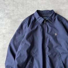 【内チェックスウィングトップ】ラルフローレン古着ジャケット刺繍アメカジ紺XL位. 内チェックスウィングトップ】ラルフローレン古着ジャケット刺繍