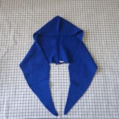 paloma wool フード付きニット帽 青 - メルカリ