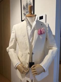新品 タリアトーレ TAGLIATORE リネンウール セットアップスーツ 44 