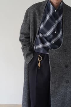 cristaseya クリスタセヤ collarless coat 売り切り価格 - メルカリ