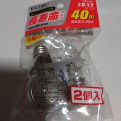 ELPA ミニクリプトン球 口金E17 2個入りのサムネイル