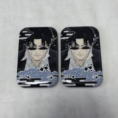 ジャンフェス カグラバチ 蒔絵風スクエア缶バッジコレクション 座村清