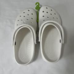 CROCS クロックス風 レディース サボサンダル ホワイト 新品未使用のサムネイル