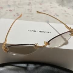 GENTLE MONSTER Musubi 031ノーフレームサングラスゴールド - メルカリ