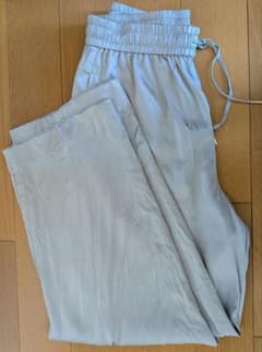 PLST ワイドパンツ イージーパンツ ライトグレー Sのサムネイル