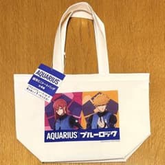 AQUARIUS ✕ 블루 록 보냉 미니 토트 백 치기리 표마 쿠니 신 연개