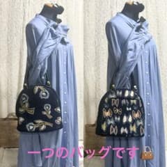 60730 Cミナペルホネンハンドメイド ブガッティラウンドバッグMサイズ
