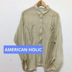 AMERICAN HOLIC 長袖シャツ ベージュのサムネイル